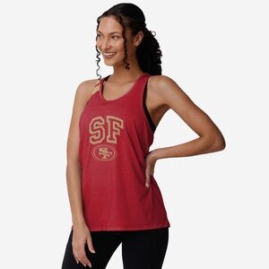 San Francisco 49ers Womens Team Twist Sleeveless Top